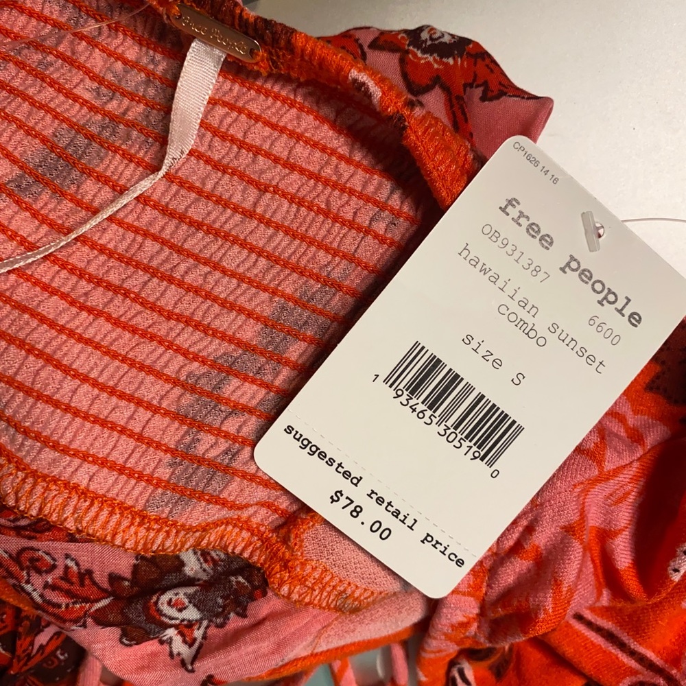 NWT Free People floral top